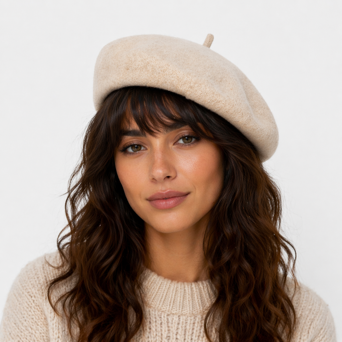 Béret Français Beige en laine