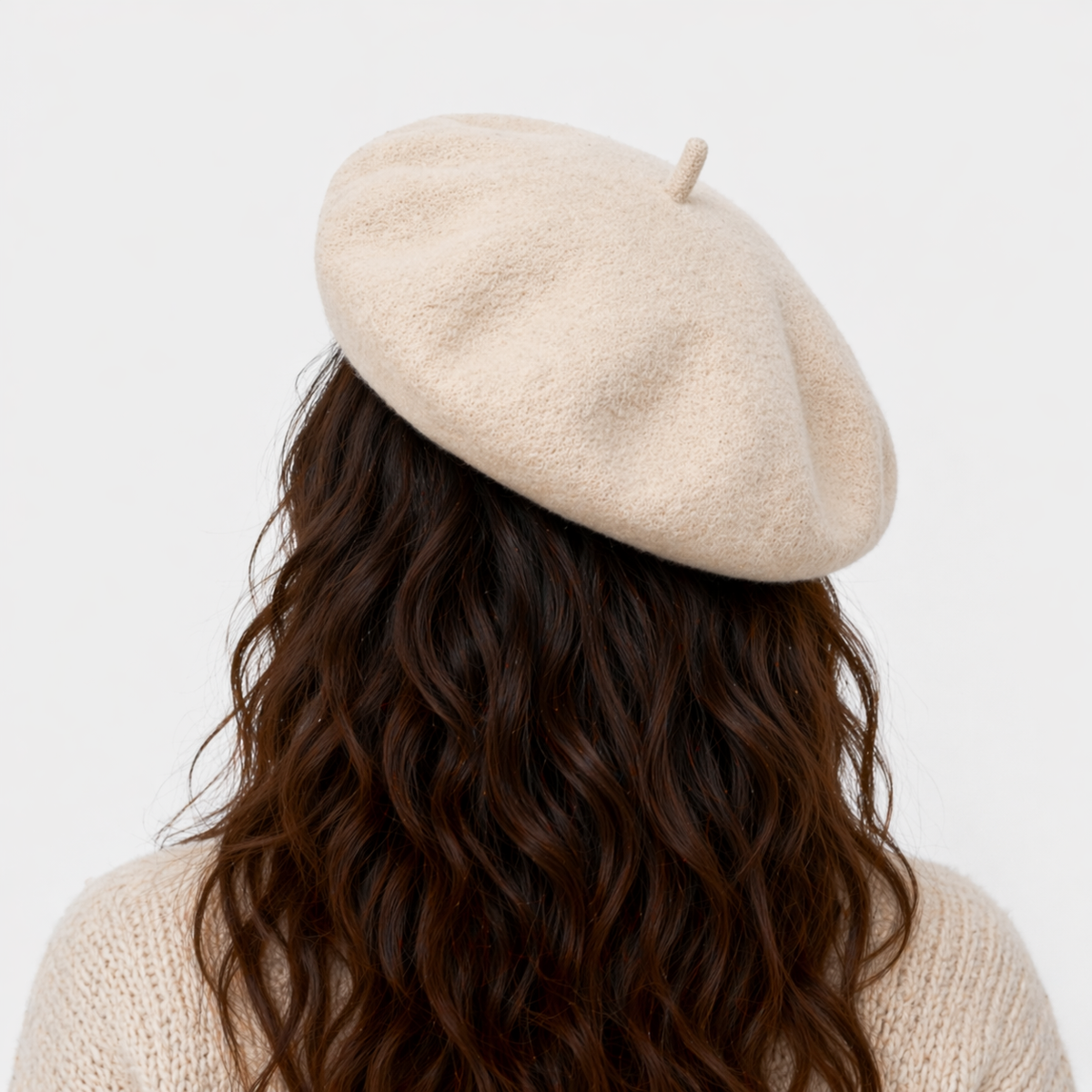 Béret Français Beige en laine