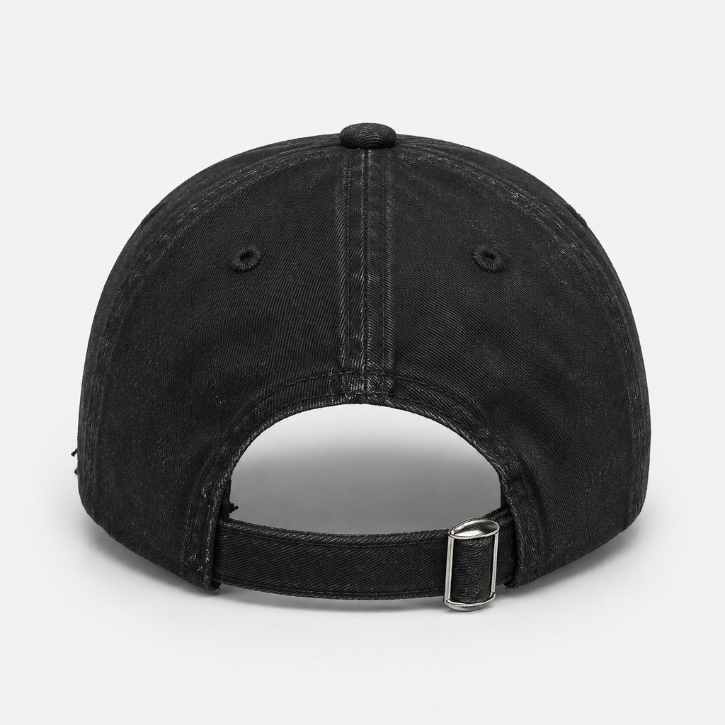 Couvre-Chef Noire Broderie Flamme