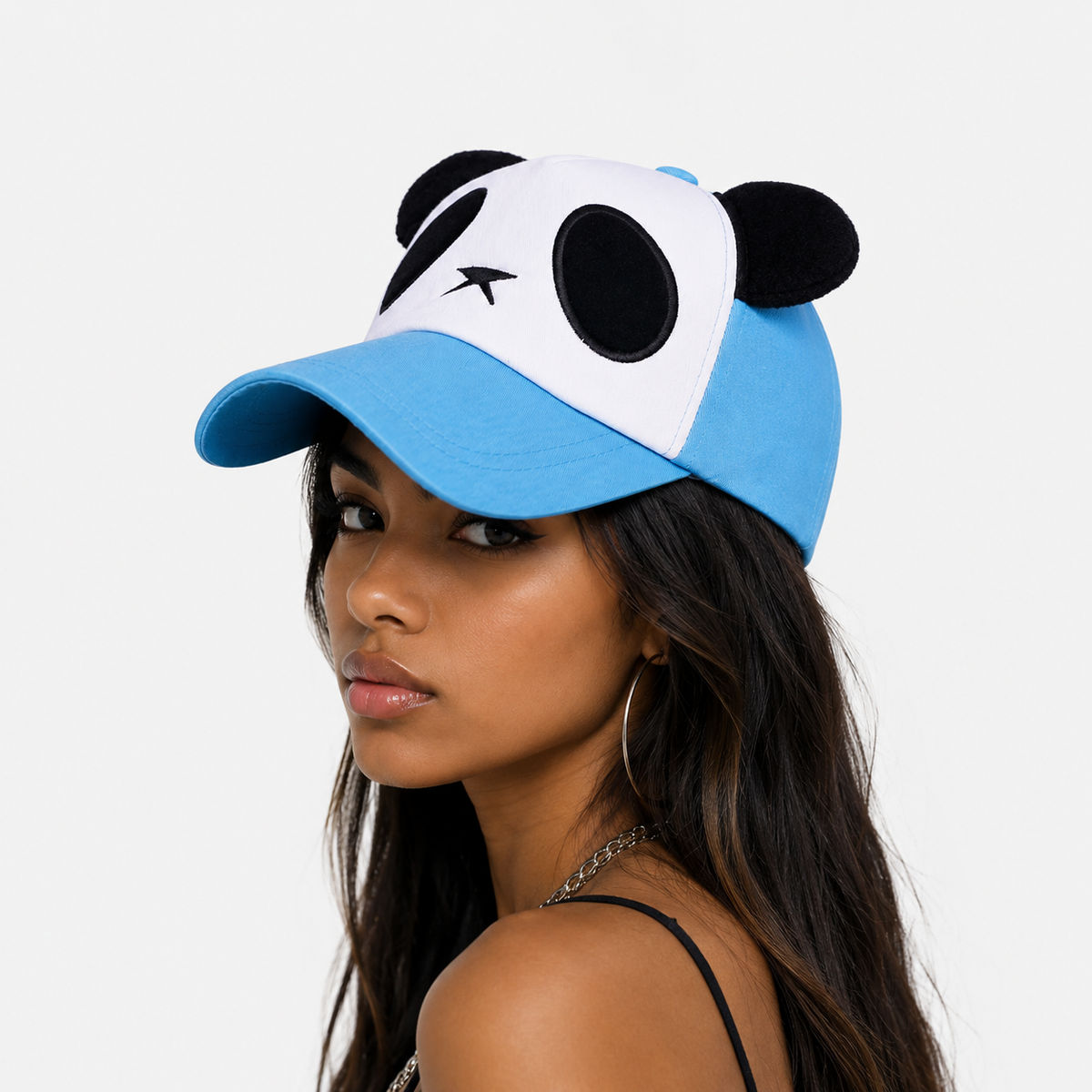 Couvre-Chef Panda Bleu Ciel