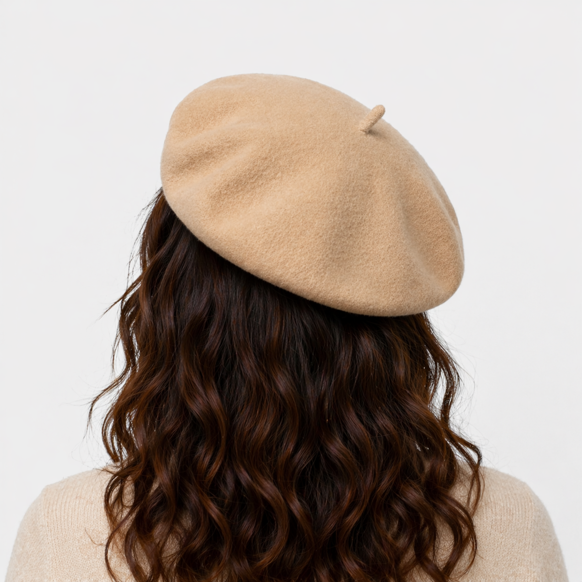 Béret Français Crème en laine