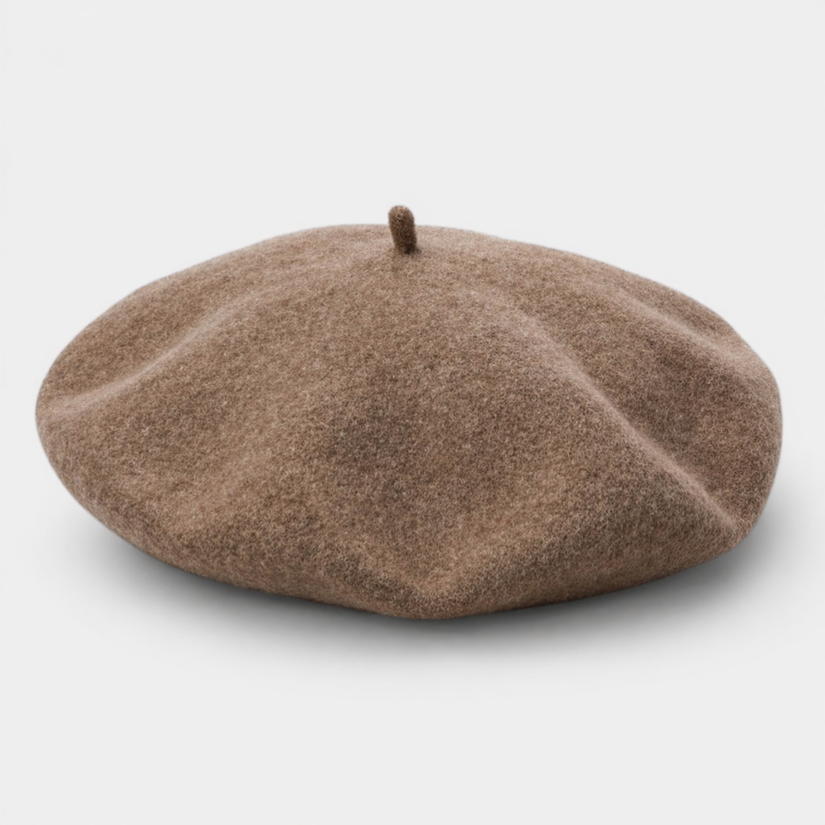 Béret Français Marron Clair en laine