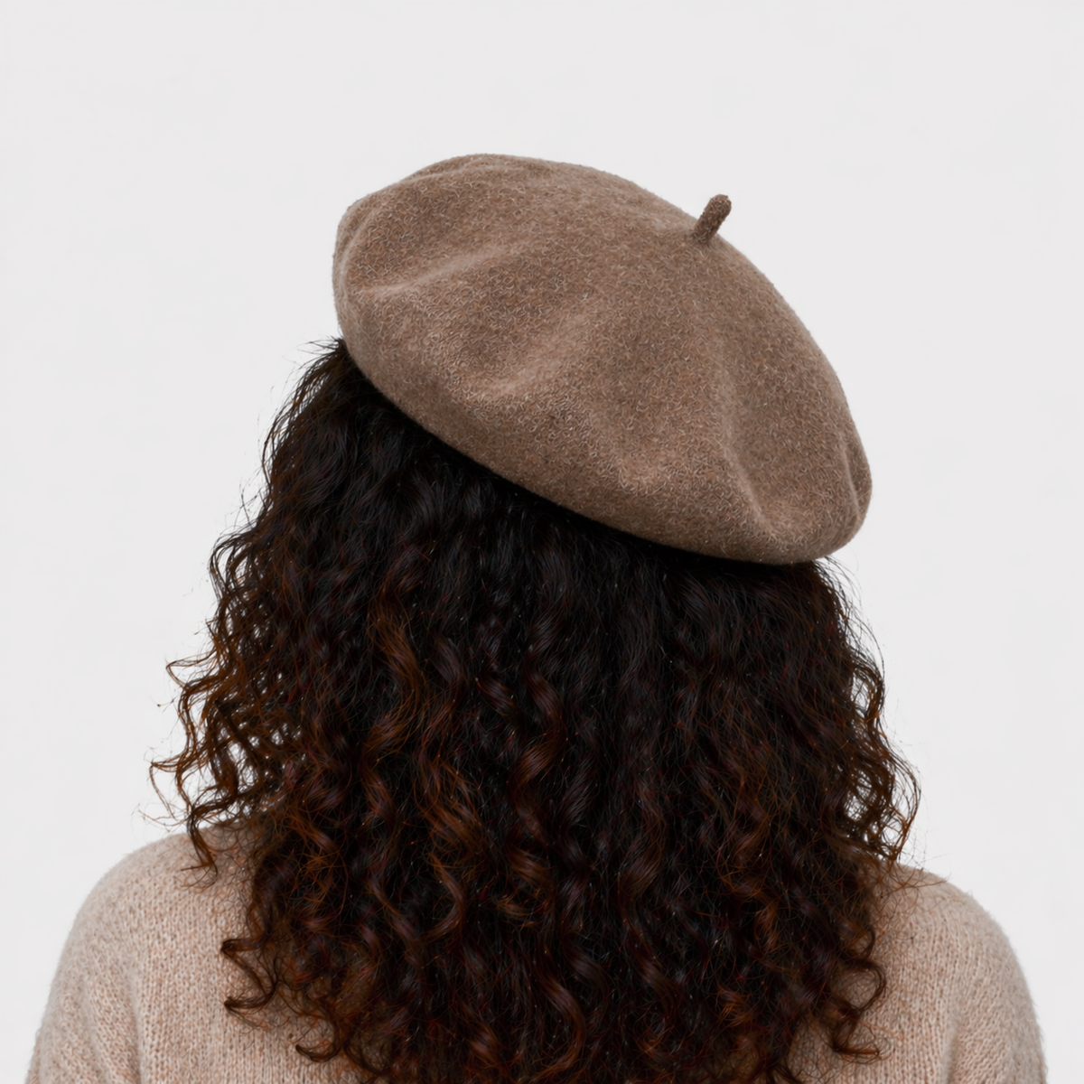 Béret Français Marron Clair en laine