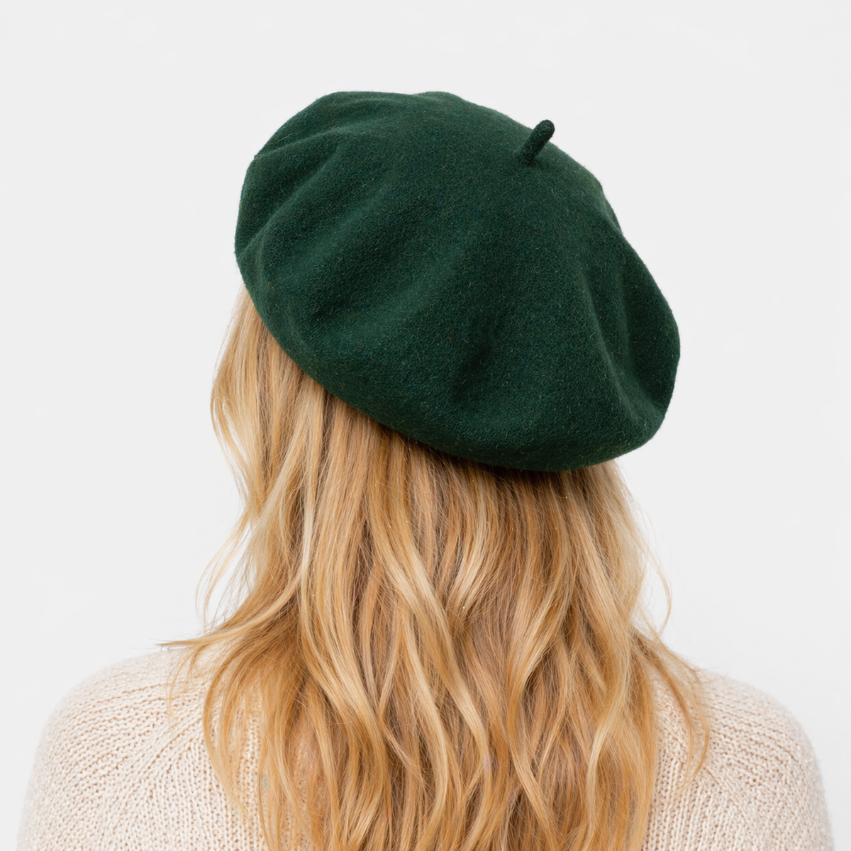 Béret Vert Français en laine