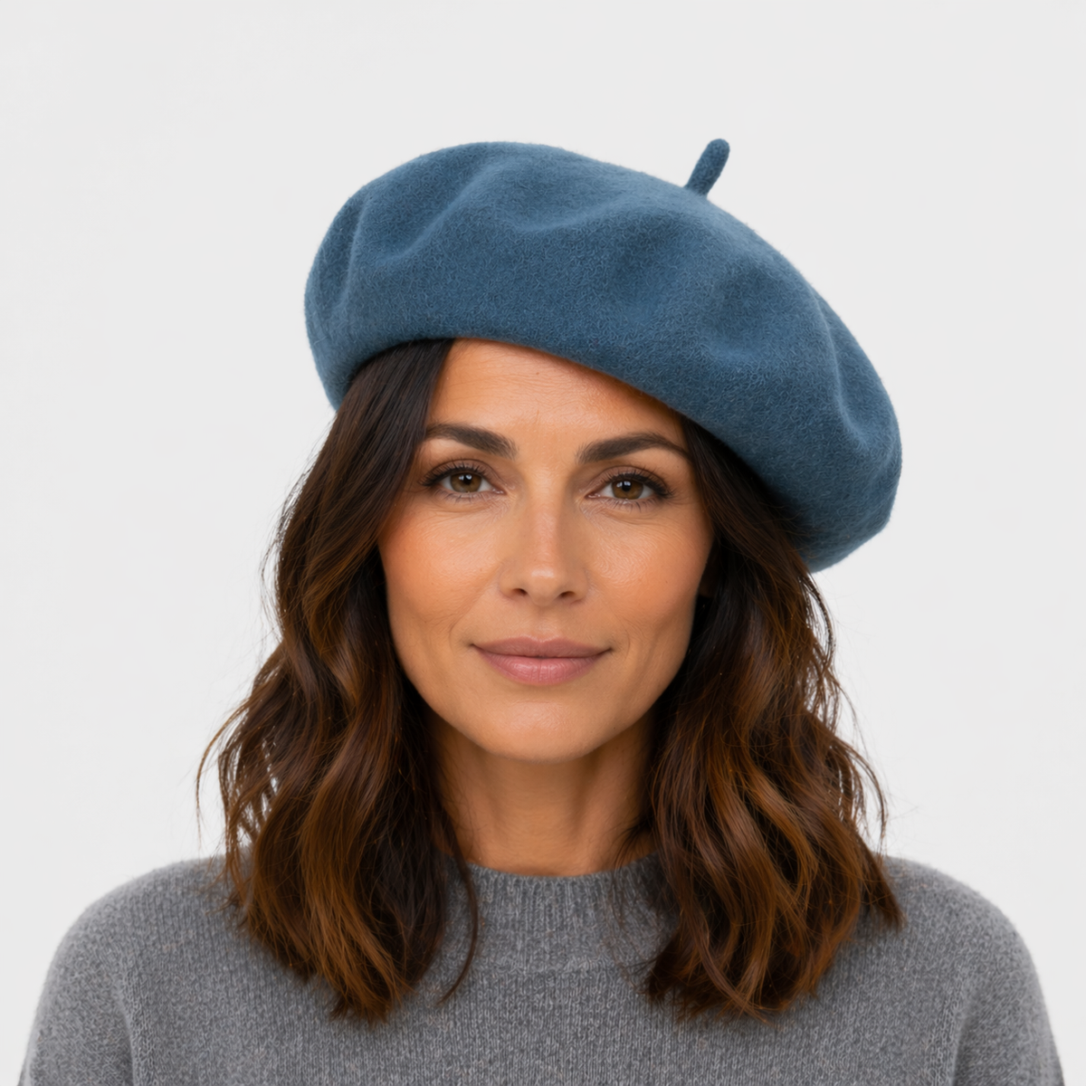 Chapeau Unisexe Français Bleu en laine