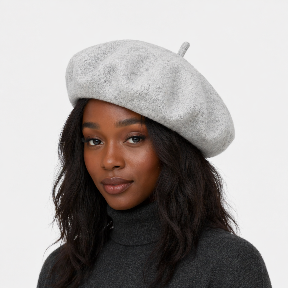 Chapeau Français en Laine Gris Unisexe