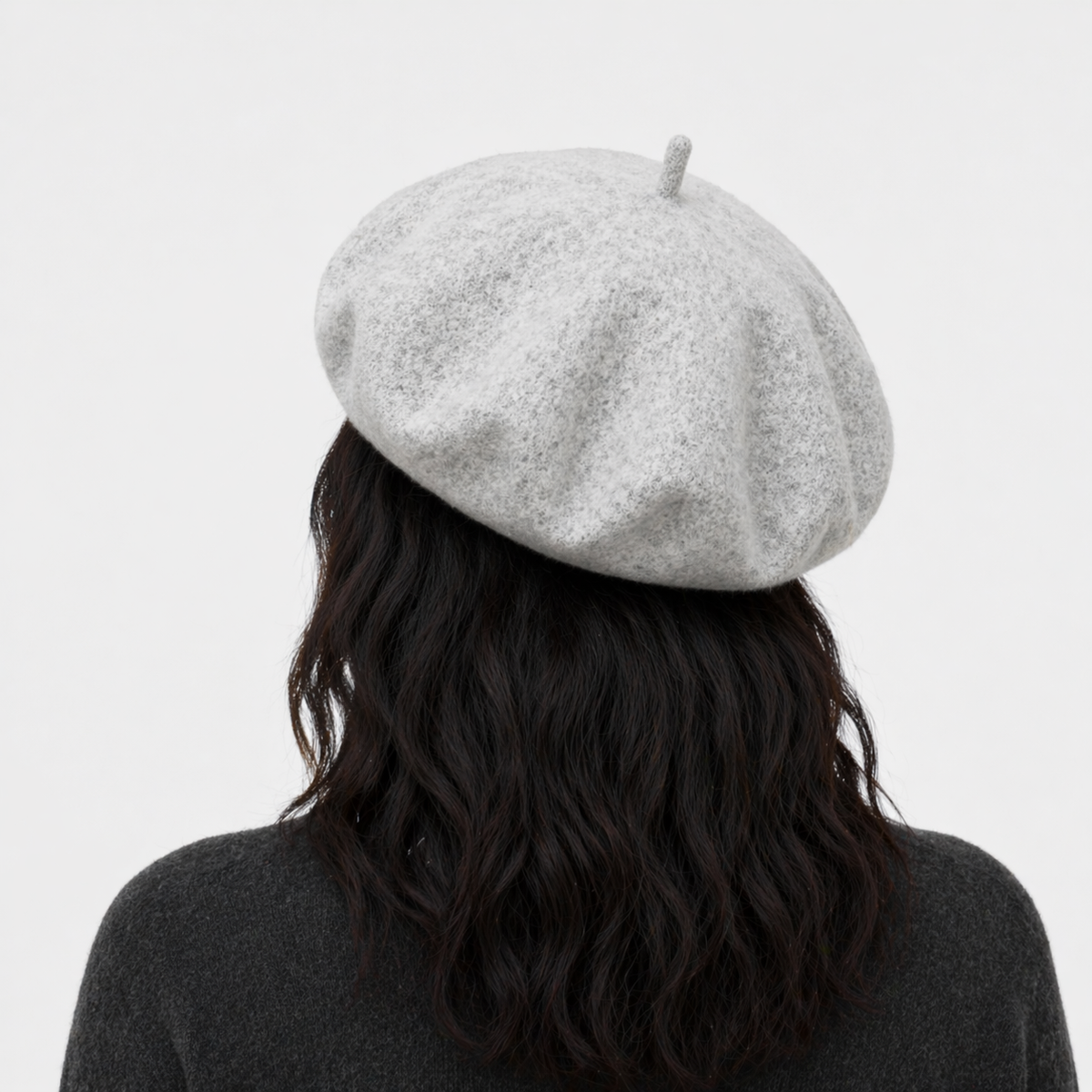 Chapeau Français en Laine Gris Unisexe