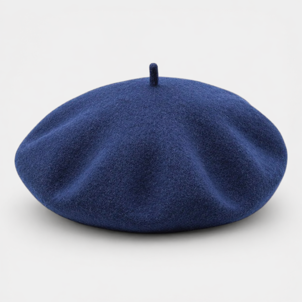Béret Français en laine Bleu sombre