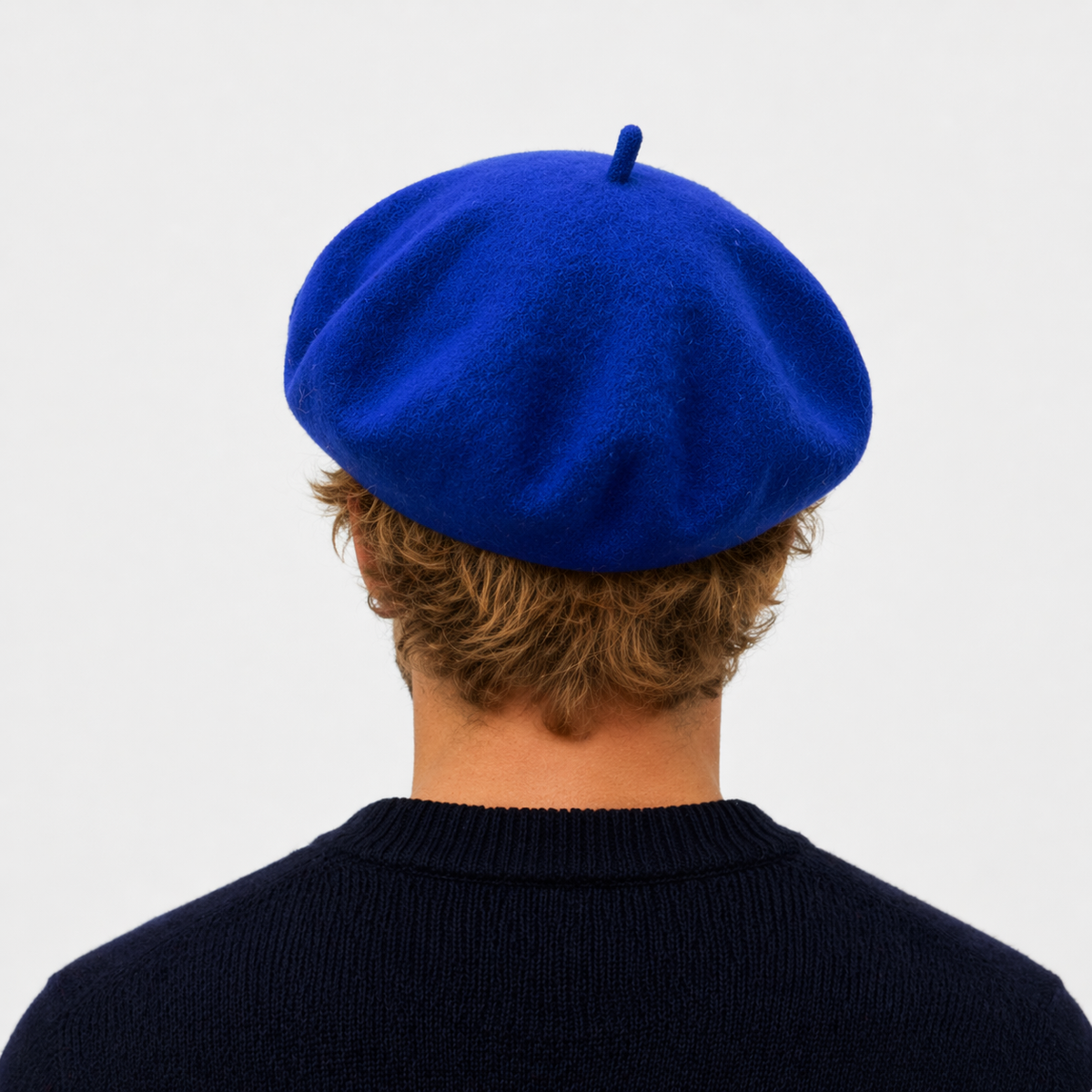 Casquette Française Bleu en laine