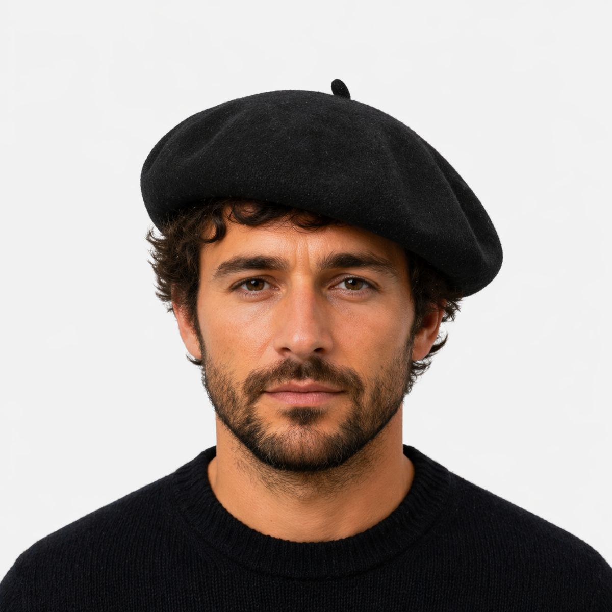 Calot Français Noir en laine