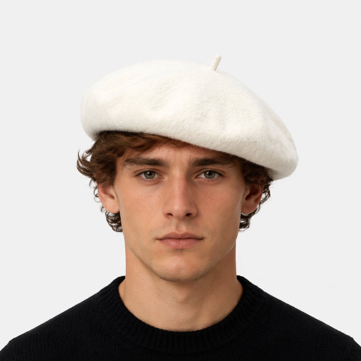 Calot Français Blanc en laine