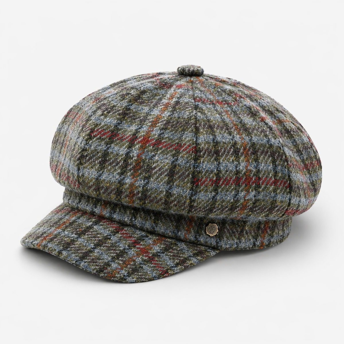 Couvre chef Plaid Vert en cotton