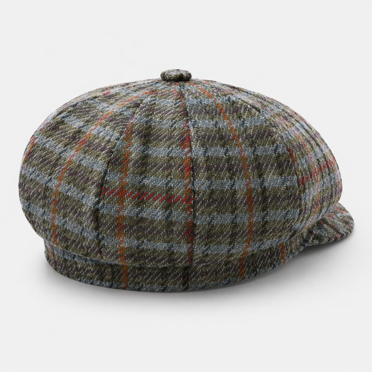 Couvre chef Plaid Vert en cotton
