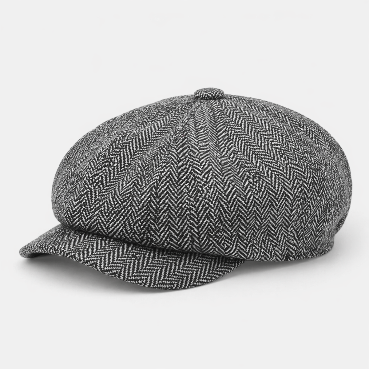 Béret Gris Chic avec visière