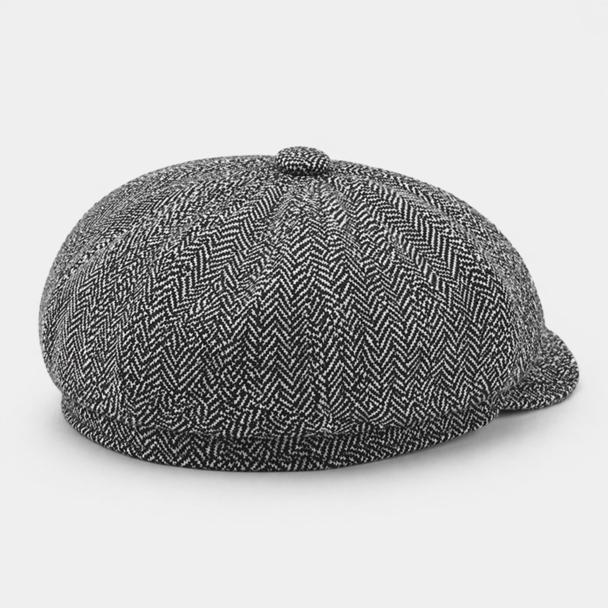 Béret Gris Chic avec visière