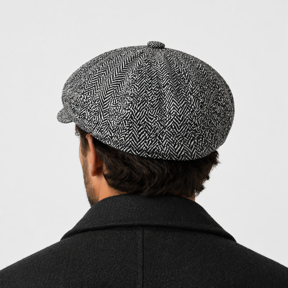 Béret Gris Chic avec visière