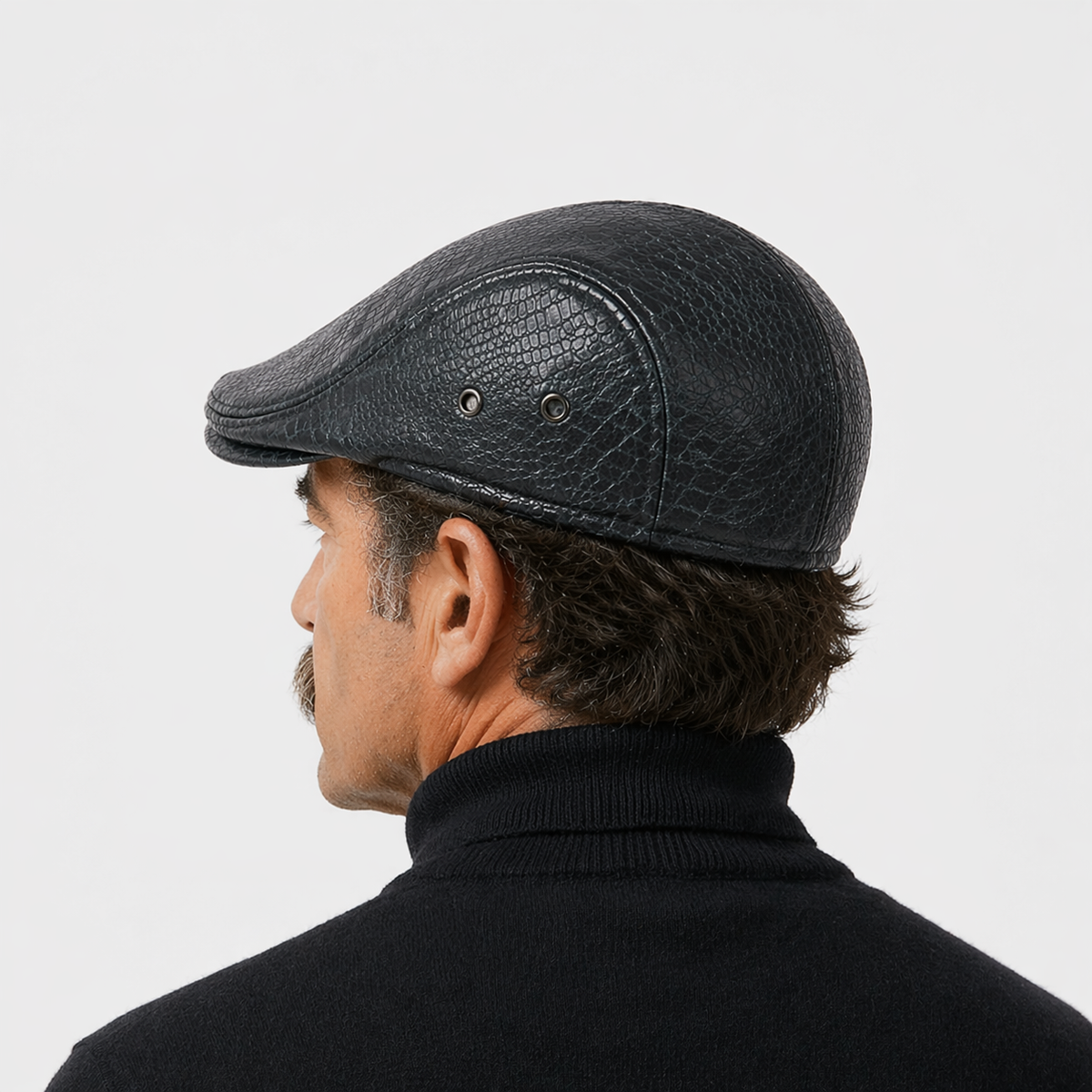 Béret écaille Noir Vintage