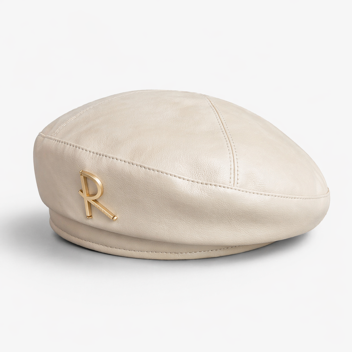 Couvre chef Coréen Blanc avec Motif "R"