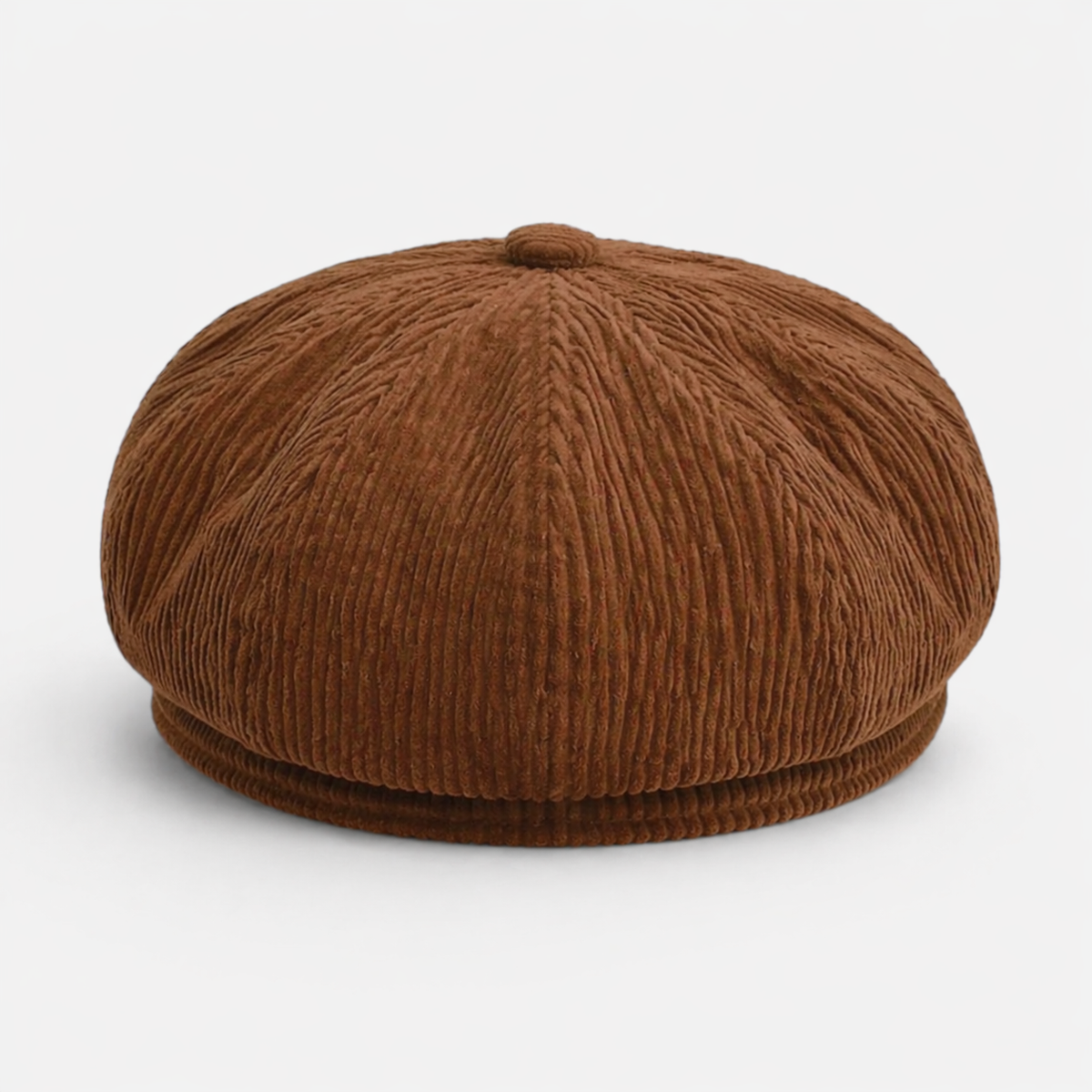 Couvre chef marron avec visière en Coton