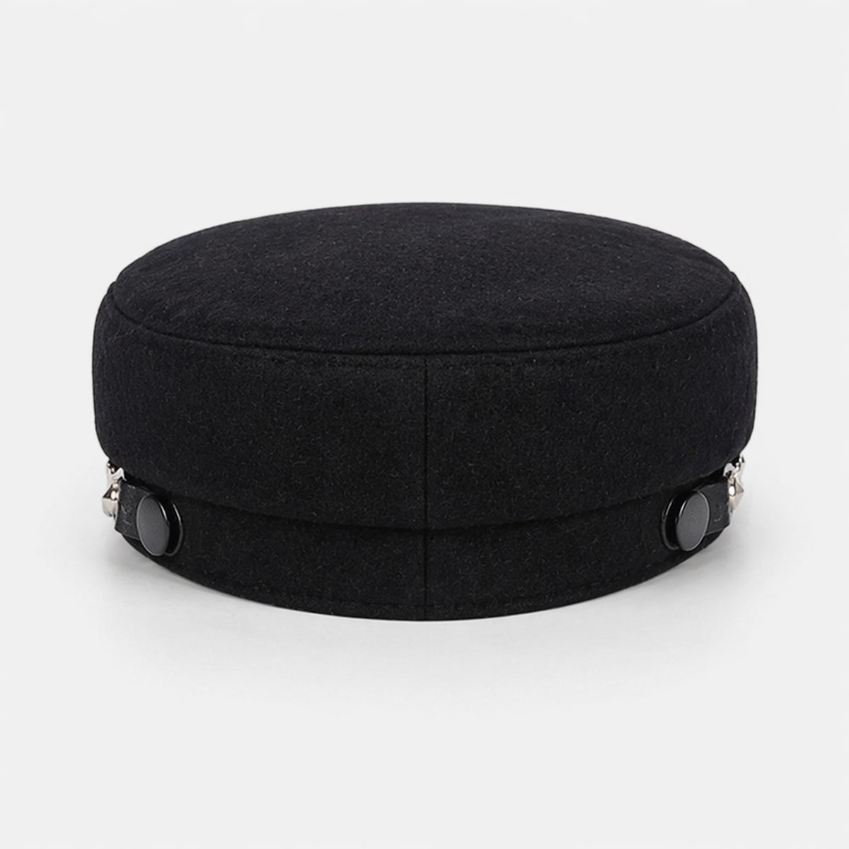 Casquette Gavroche Noir avec Détail sur la visière