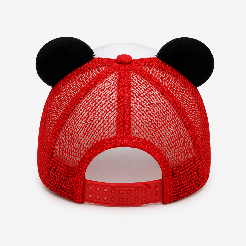 Couvre-Chef Panda Rouge Blanc Et Noir