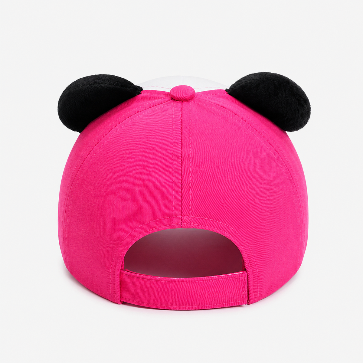 Couvre-Chef Panda Rose Blanc Et Noir