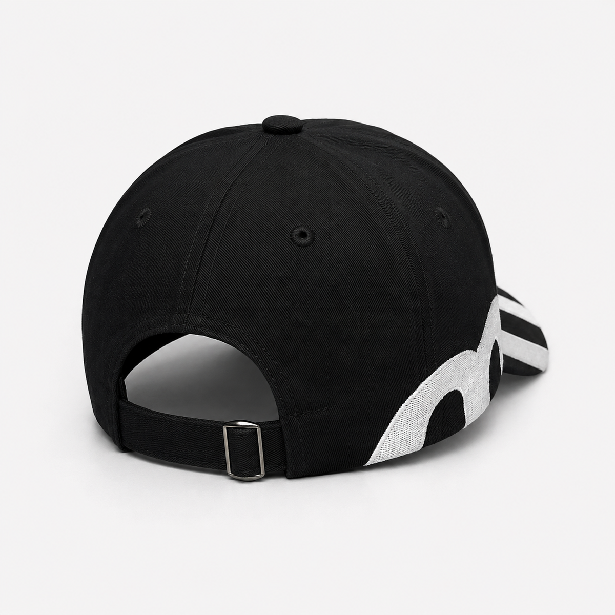 Couvre-Chef Noir Et Blanc En Coton