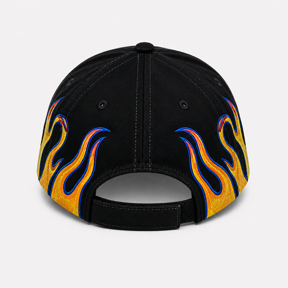 Couvre-Chef Motif Flammes Brodée