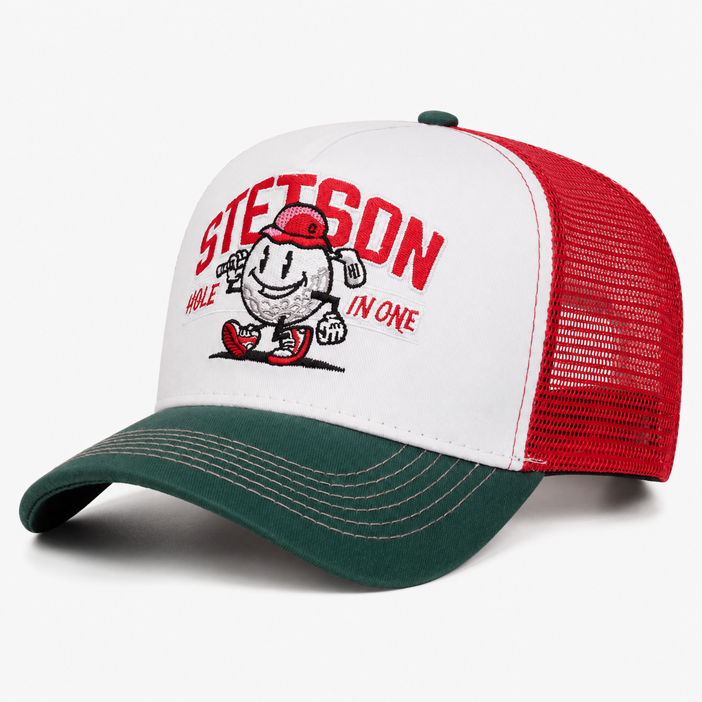 Couvre-Chef Casquette Camionneur Maille Rouge