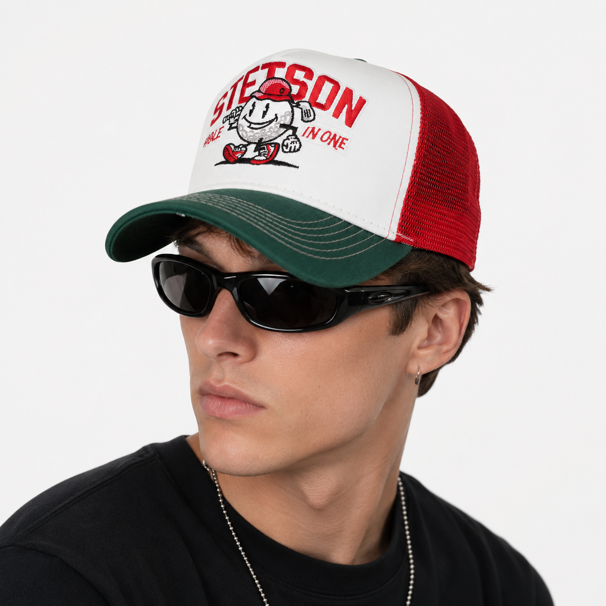 Couvre-Chef Casquette Camionneur Maille Rouge