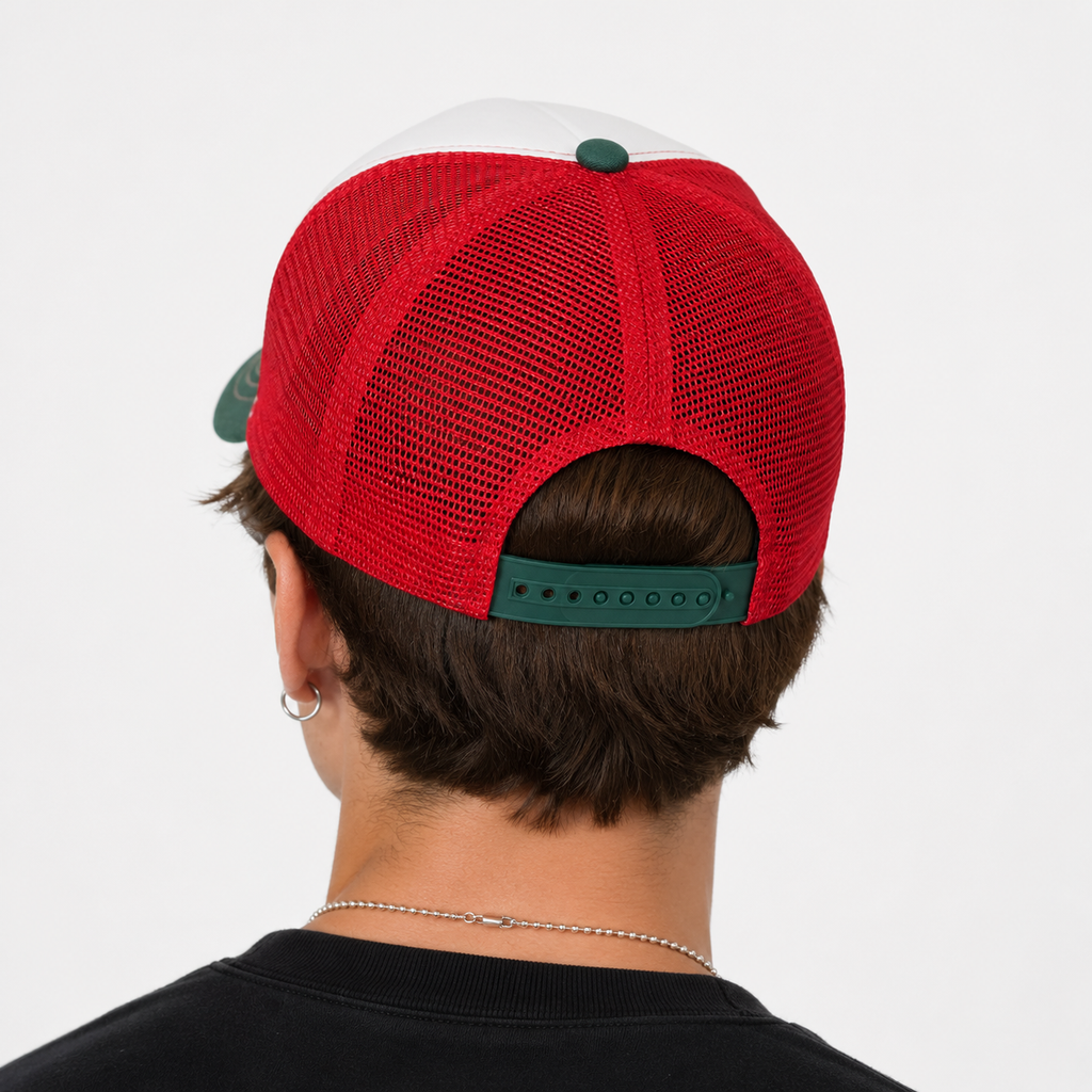 Couvre-Chef Casquette Camionneur Maille Rouge