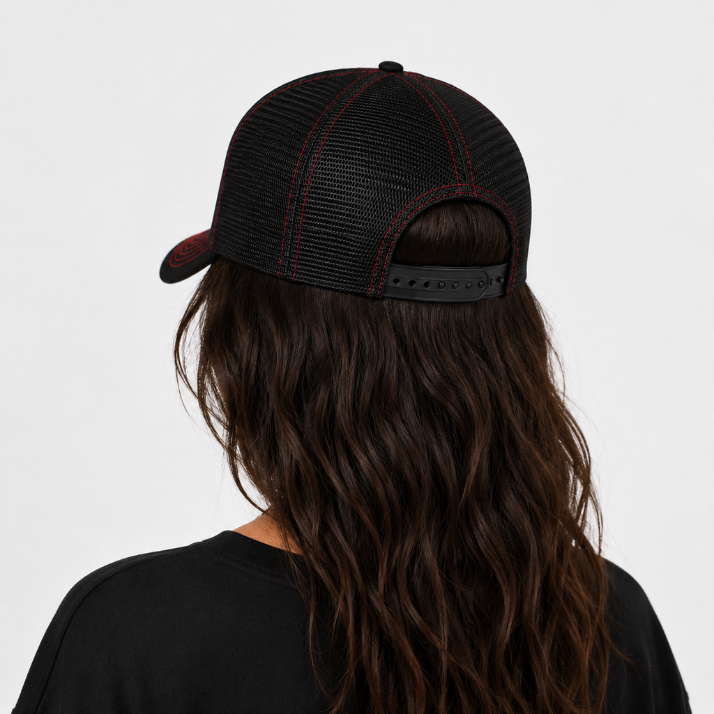 Couvre-Chef Trucker En Maille Broderie Bonhomme De Neige