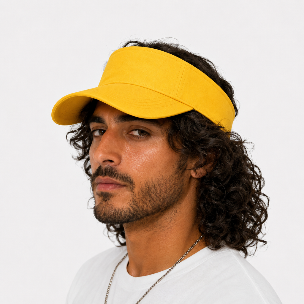 Couvre-Chef Jaune En Coton