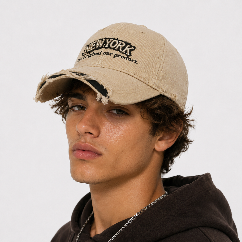 Couvre-Chef Beige En Coton