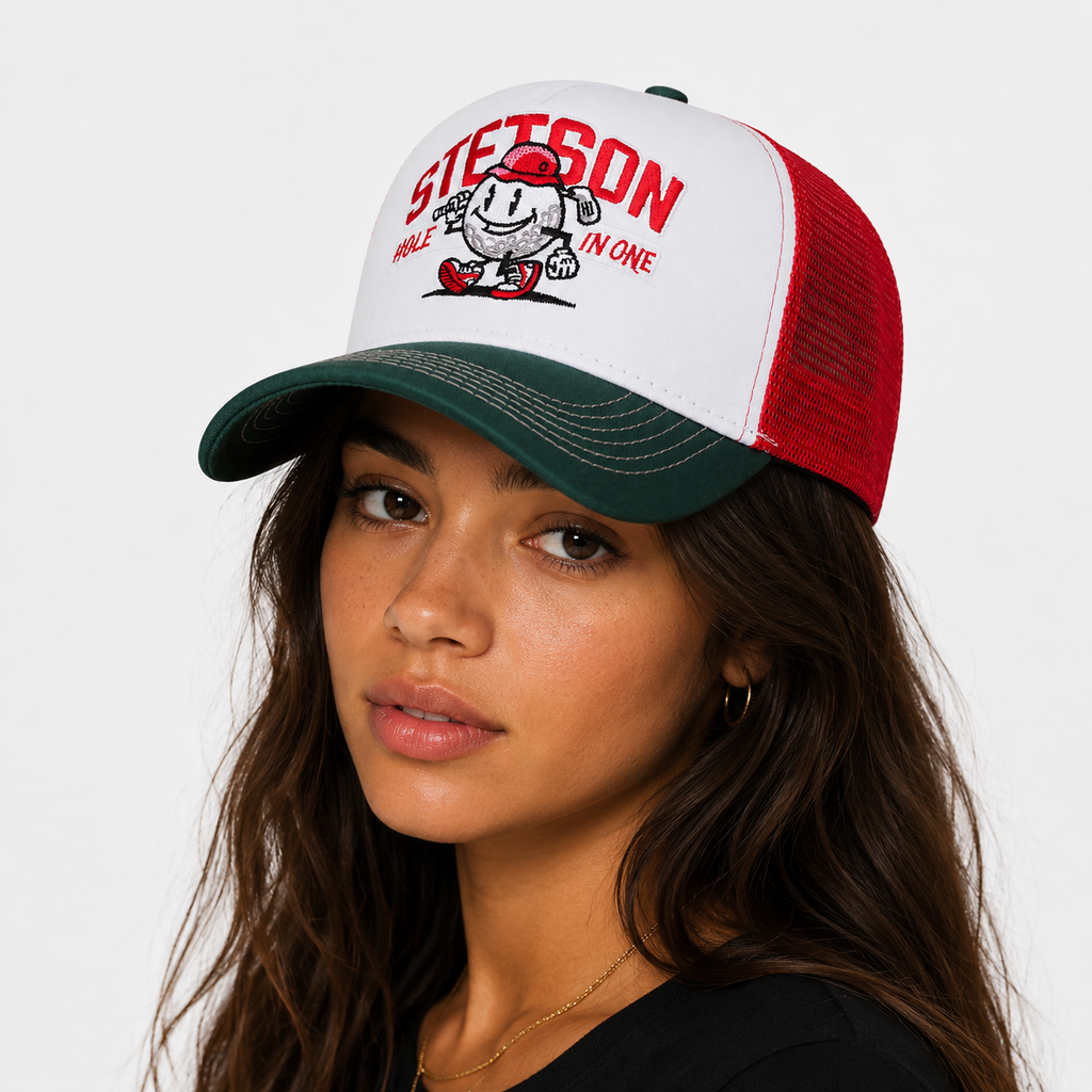 Couvre-Chef Casquette Camionneur Maille Rouge