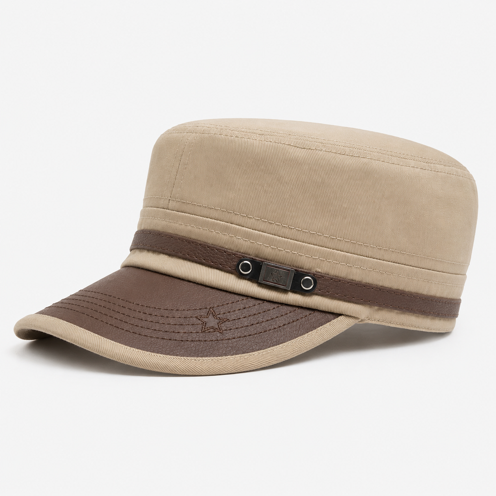 Casquette Militaire Beige Style Vintage