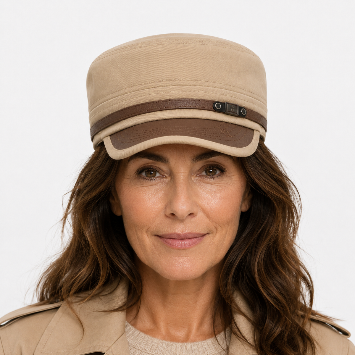 Casquette Militaire Beige Style Vintage