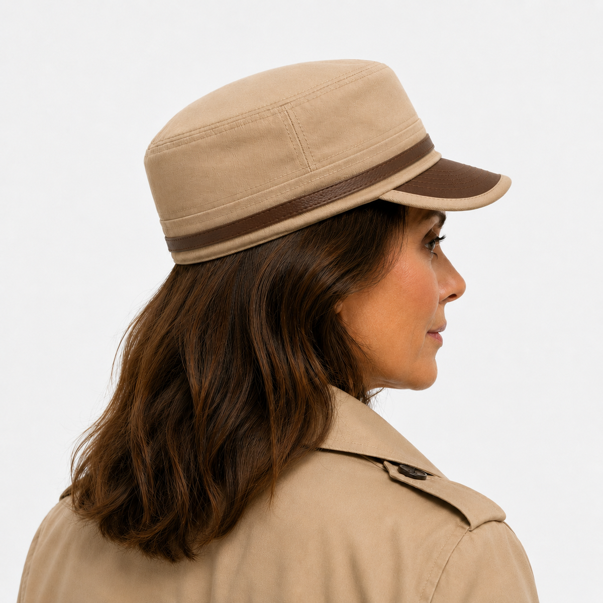 Casquette Militaire Beige Style Vintage