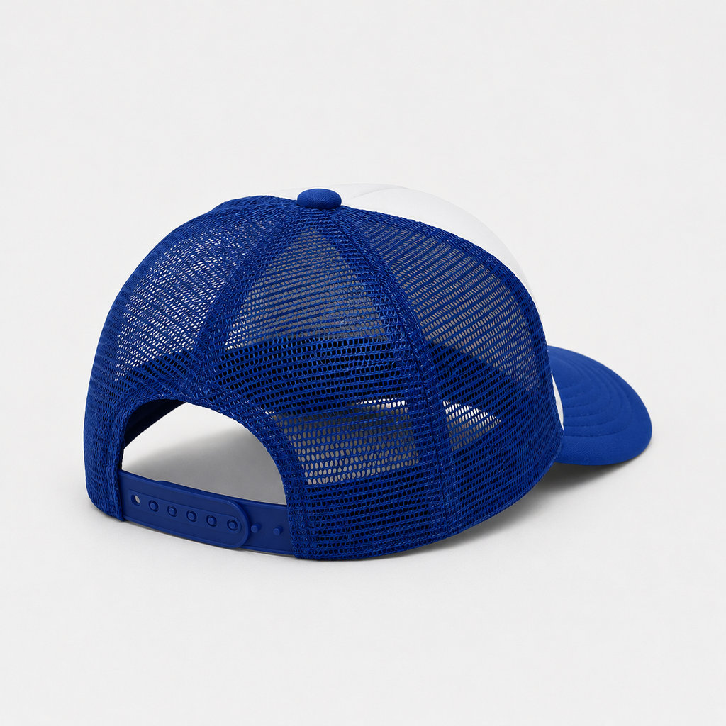 Casquette Trucker Bleue Style Vintage