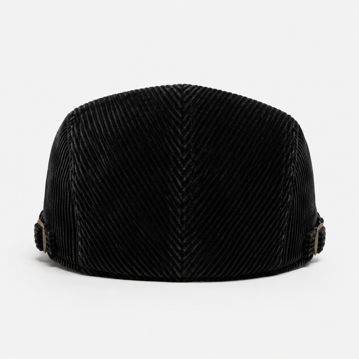 Béret Unisexe Velours Côtelé Noir Classique