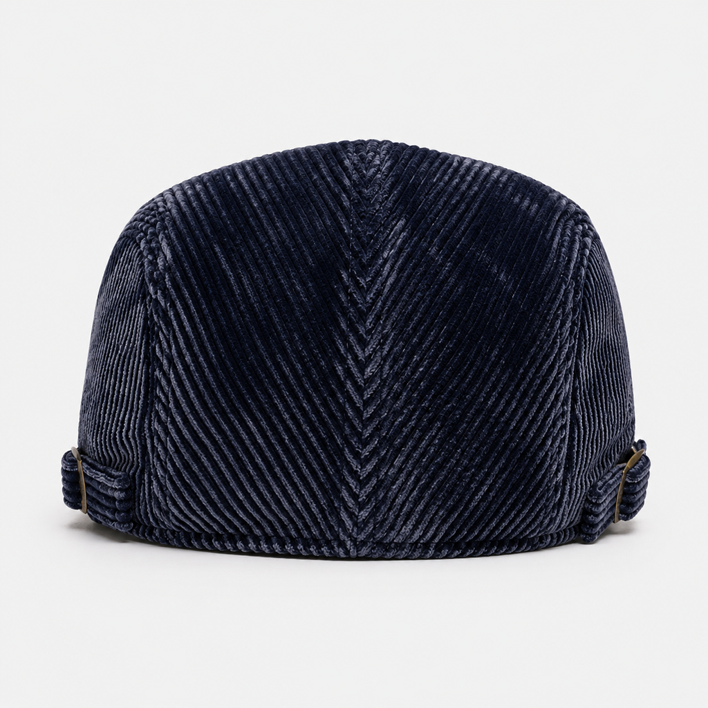 Béret Classique Velours Bleu Marine Vintage