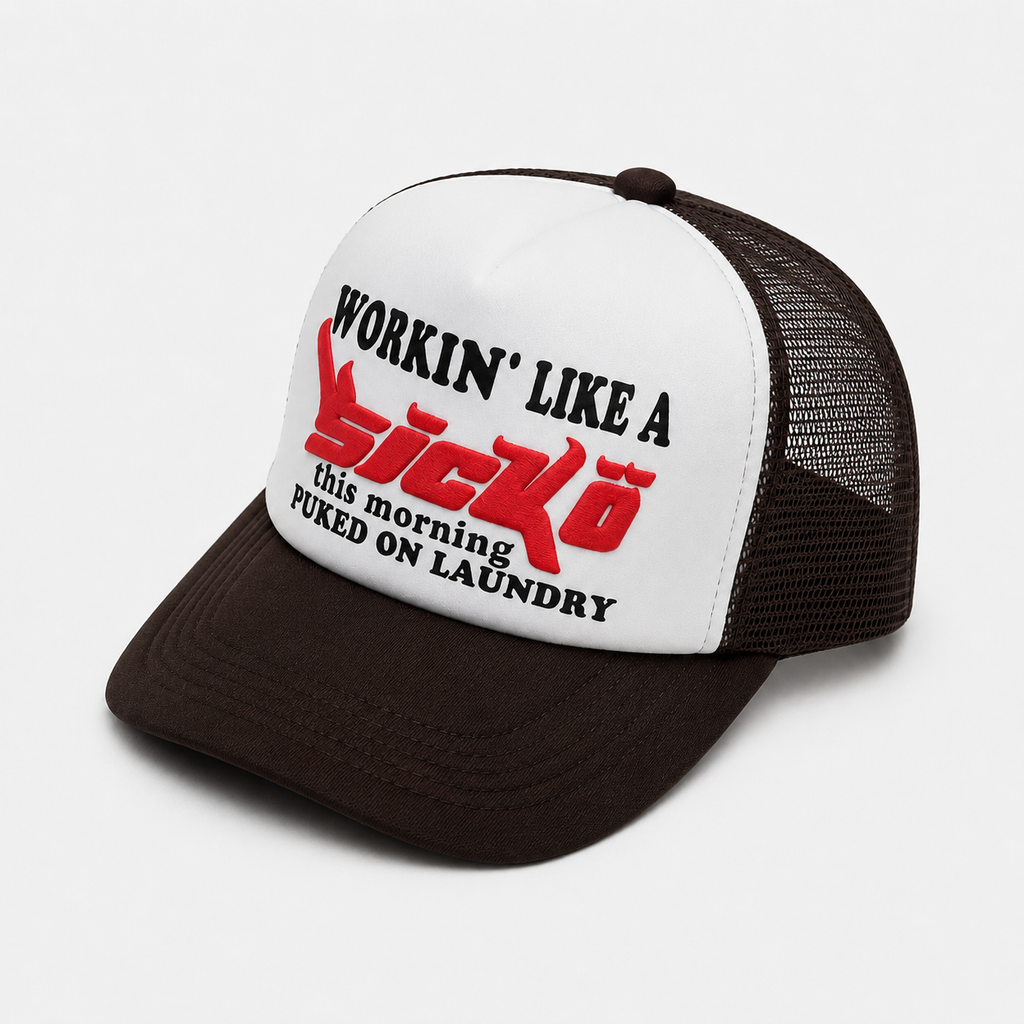 Casquette Trucker Marron Vintage Unisexe