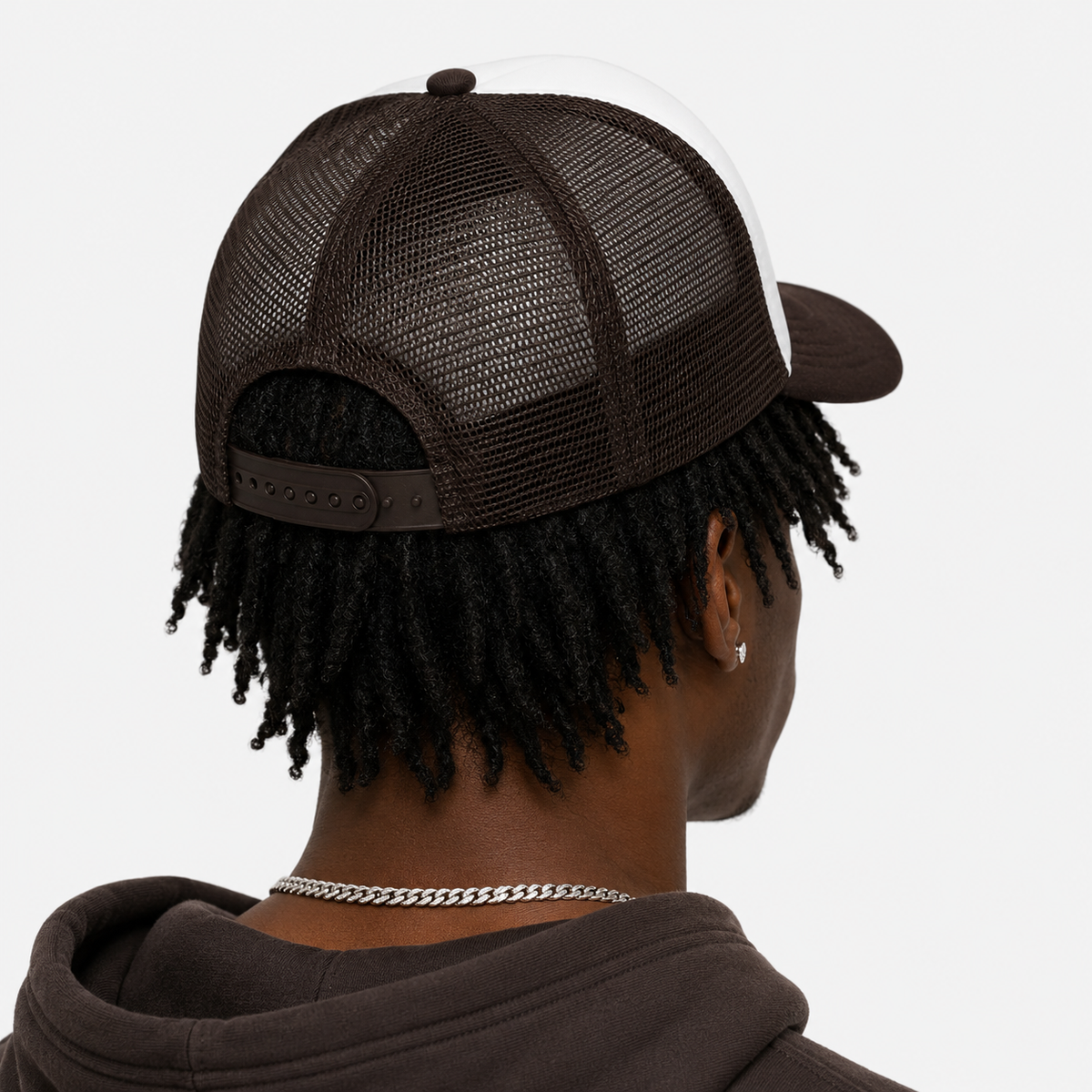 Casquette Trucker Marron Vintage Unisexe