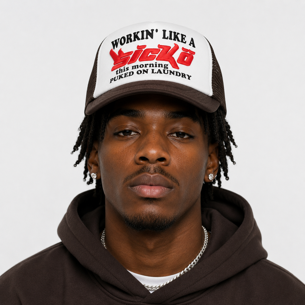 Casquette Trucker Marron Vintage Unisexe