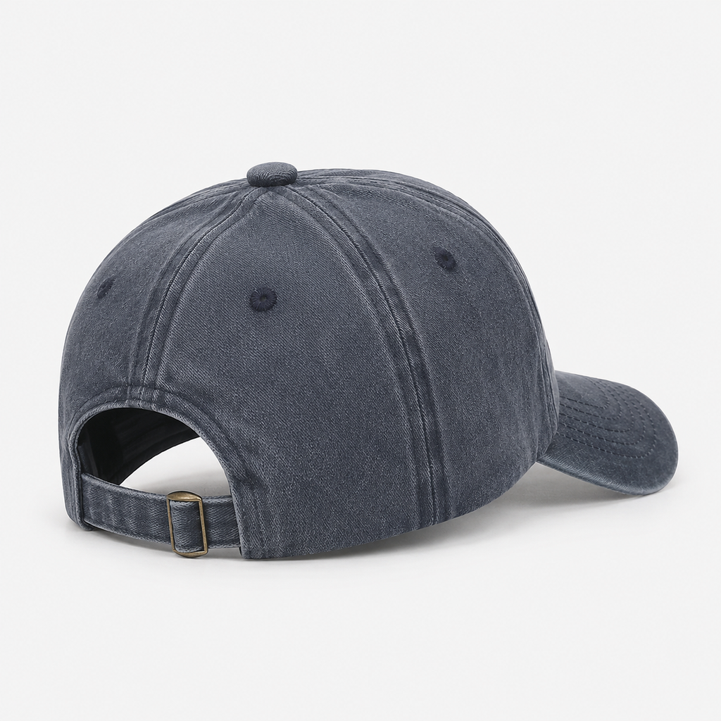 Casquette Denim Grise Vintage Brodée Unisexe
