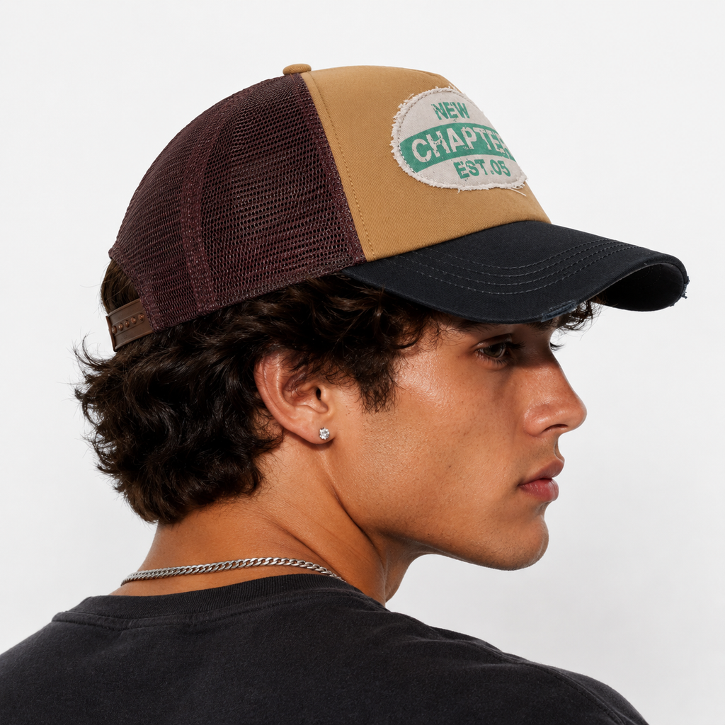 Casquette Trucker New Chapter Vintage Beige