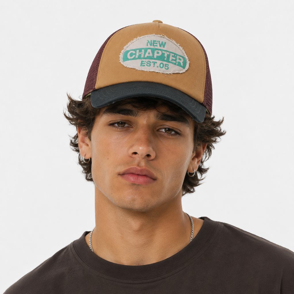 Casquette Trucker New Chapter Vintage Beige