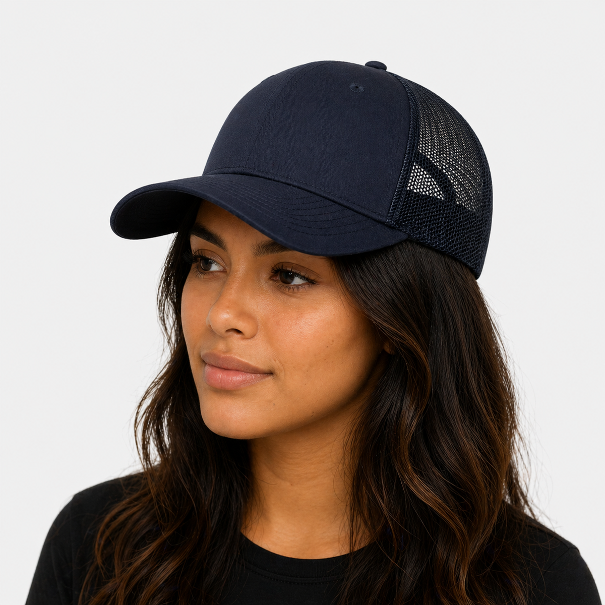 Casquette Bleu Marine en Coton simple