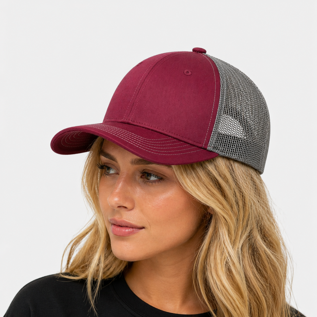 Casquette Rouge & Grise