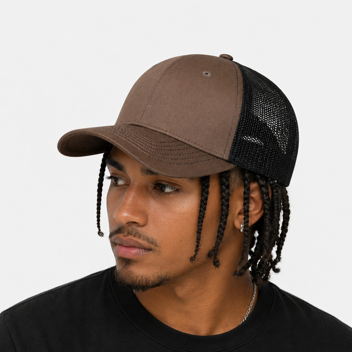 Casquette Marron & Noir